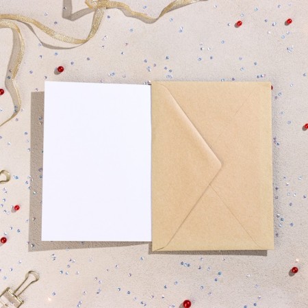A postcard with a wooden element "Happy Birthday!" Handmade, gift, flags, 14.7x10.5-3