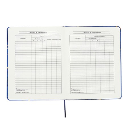 Universal diary for grades 1-11 Perfect, hard cover, artificial leather, foil embossing, tinted block, 48 sheets-8