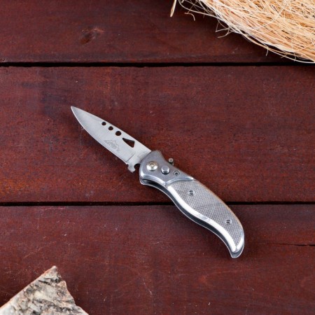 Folding “snake” knife, automatic, curly handle-1