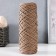Knitting cord 100% polyester, width 3 mm 100m (latte)