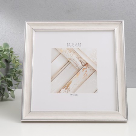 Photo frame Plastic "Mira" 20x20 cm, 642468 beige (plastic screen)