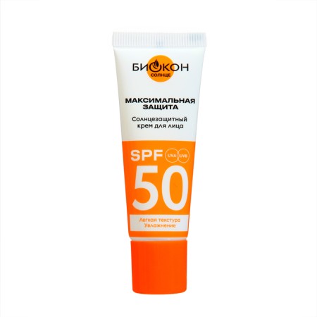 Sunscreen cream "Biocon" for especially sensitive areas of the face, SPF 50, 25 ml-1