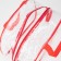 Lightning cosmetic bag, transparent/red color