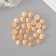 Decor for creativity tree "Half of the ball" Natural set 30 pcs 1.4x1.4x0.7 cm