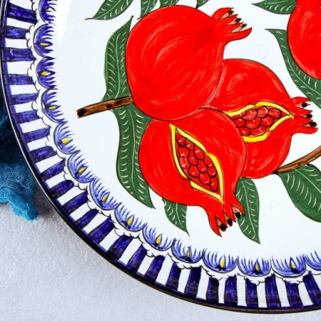 Round Light "Grenat", 31 cm, blue border-10
