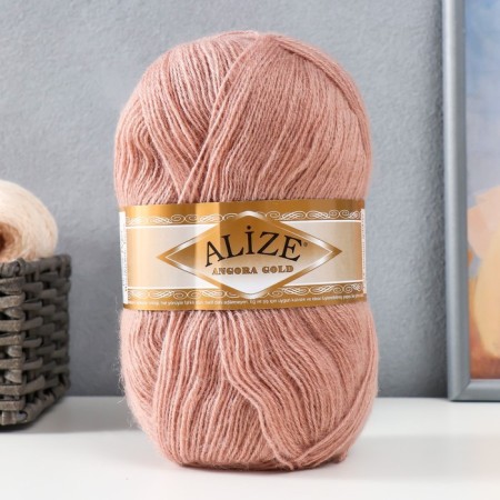 Yarn "Angora Gold" 20%wool, 80%acrylic 550m/100g (542 cora)