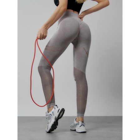 Femic fitness legins, size 44, gray color-8