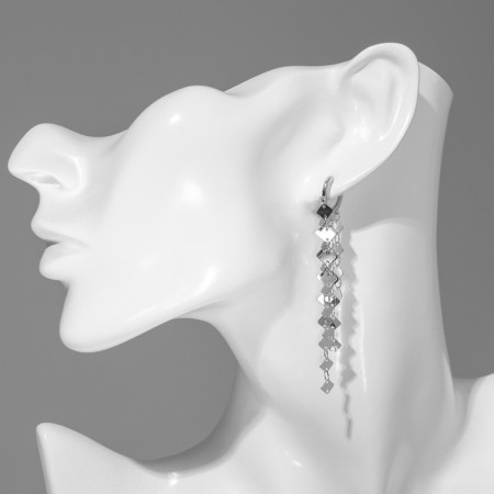 Earrings hanging "Party" City, Color Silver-1