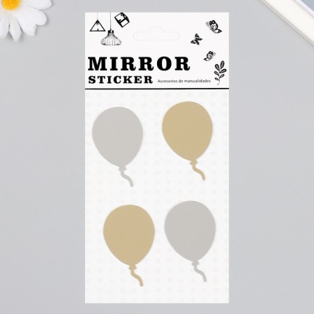 Mirror sticker "Balloons" 20x10 cm
