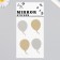 Mirror sticker "Balloons" 20x10 cm