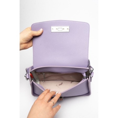 Women's bag, eco -leather, ludor purple, 27x10x18 cm-5