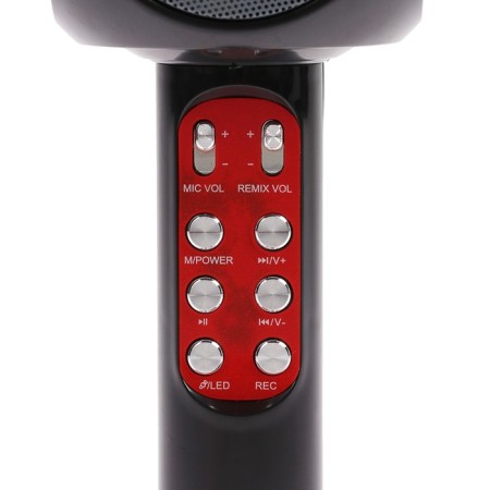 Microphone for karaoke Luazon LZZ-60, 1800 mAC, LED, black-1