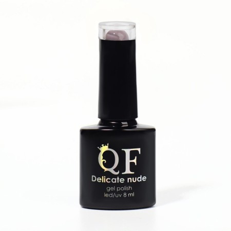 Delicate nude nail polish gel, 3 phase, 8 ml, LED/UV, brown color - pink (55)-6