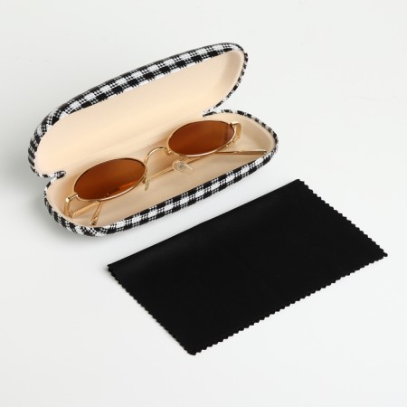 Case for glasses on a cracker, length 16 cm, black color-2