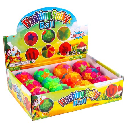 The ball is "stars", light, with a squeak, color mix-4