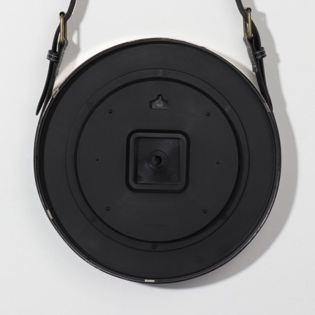 Mirror wall -mounted round “surroundings” d mirror surface 28 cm, with an artificial leather strap, color mix-6
