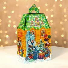 New Year. Gift box New Year's castle the short time of fairy tales 14.6 x 8.2 x 32 cm.