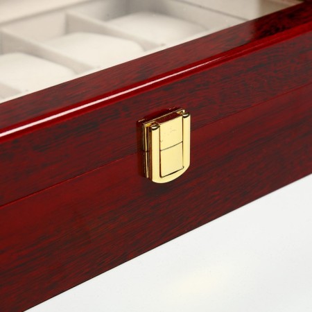 Casket Wood for the clock 12 "Red-brown" varnish 8.3x31x20 cm-3