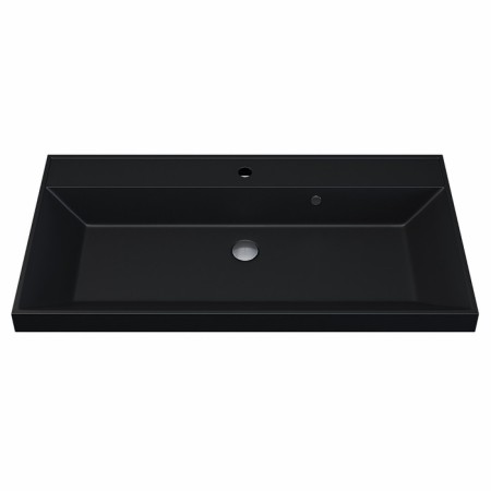 Sink uperwood Classic quartz 90 cm, quartz, black matte, coal-5