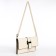 Bag-clate on magnet, long belt, white color