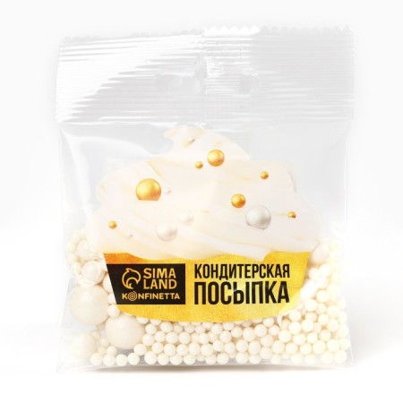 Sprinking confectionery soft: white, 25 g.-2