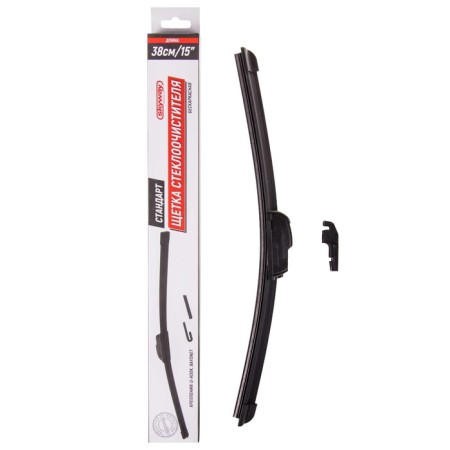 Skyway wiper brush, 15 "/ 380 mm, frameless, 1 adapter
