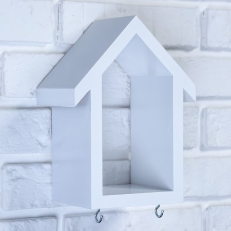 Klynoye-regiment house Malaya, 2 hooks, white, 23*17*10