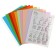 Colored paper for origami and A4 application, 10 sheets, 10 colors "Fun Panda", with schemes, 80 g/m²