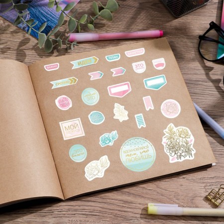 Stickerbook "For Diary", 8 sheets, 14 x 21 cm-4