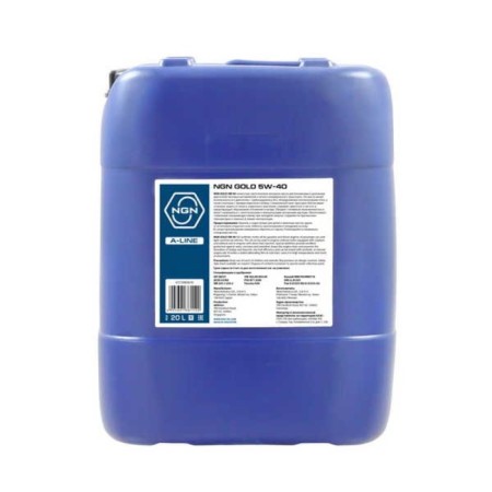 Motor oil NGN A-Line Gold 5W-40 SN/CF, synthetic, 20 liters