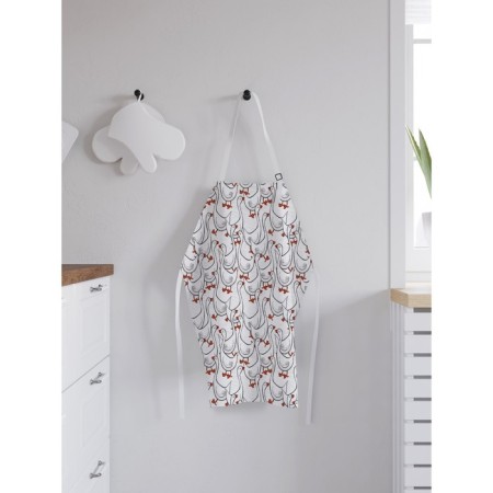 Apron of a kitchen with a “geese-gush” photo print, adjustable, size OS-1