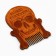 A comb for a beard in the “Skull” envelope 7.3 x 9.7 cm