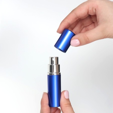 Perfume bottle, with a spray, 10 ml, blue color-14