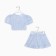 A set for a girl (top, skirt) KAFTAN, size 34 (122-128 cm), blue color