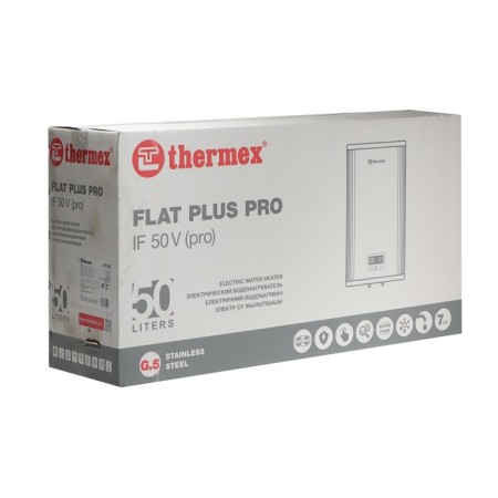 Thermex if 50 V (Pro), accumulative, flat, stainless steamer. steel, 50 l, 2000 watts-11