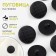 Buttons on the leg, d = 18 mm, black color