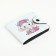 Wallet on the button, the color is white