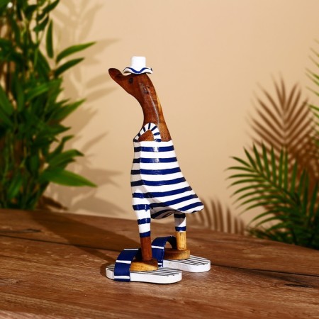 Souvenir "Duck on the beach" tree 27 cm-1