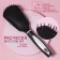 Massage comb, 6.5 × 24 cm, black/white color