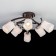 Ceiling chandelier Citilux "Berta" CL126162, 74x74x35 cm, 6x75W, E27, brown color