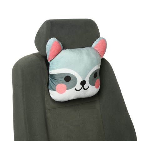 Pillow on the headrest Matech Cutie Line, 30 x 25 x 10 cm, gray, white-5