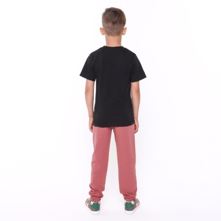 Pants for a boy, brick/dachshund, height 98-104cm-3