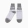 New Year. Women's socks, gray/white color, rr 25-27