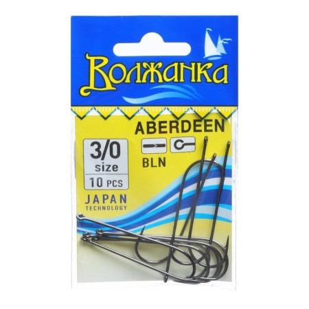 Hooks "Volzhanka" Aberdeen No. 3/0, 10 pcs
