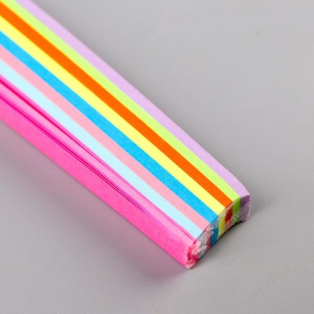 Strips for quilling "Color" (set of 170 strips) Width 1 cm 25x1.8x1 cm-1