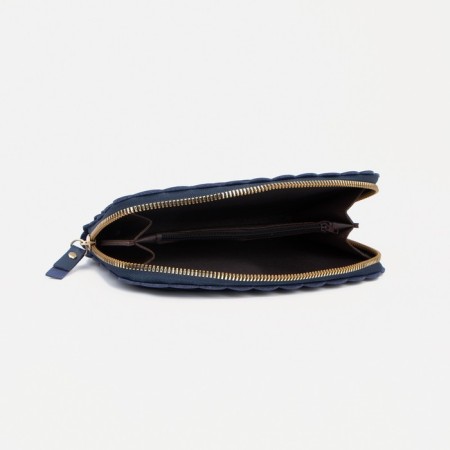 Women's wallet with lightning, blue color-4