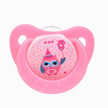 Dummy orthodontist., With a cap and a holder, from 0 months, the color of a violet / roses-7