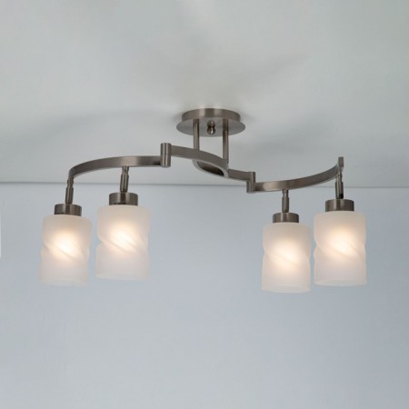 Ceiling chandelier Citilux "Astro" CL125142, 74x74x37 cm, 4x75W, e27, gray color-4