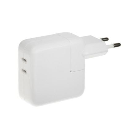 Network charger GQ-9, 2 Type-C, 3 A, 35 W, white