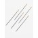 Sewing needles with a gold ear, d = 0.8 mm, 3.9 cm, set 16 pcs.